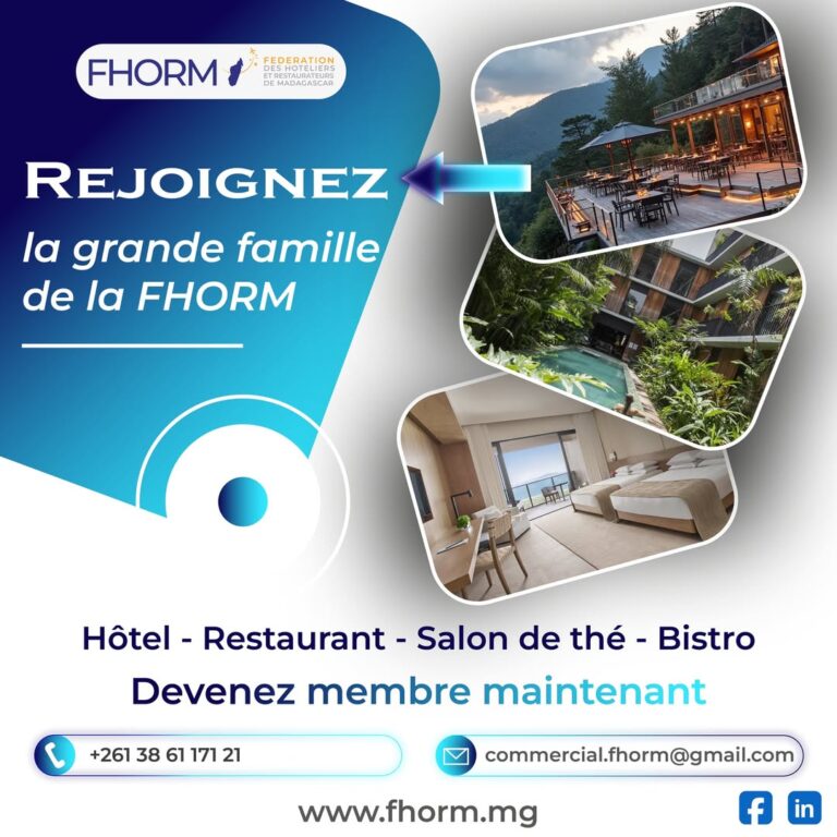 Lire la suite à propos de l’article Rejoignez la grande famille de la FHORM – Fédération des Hôteliers et Restaurateur de Madagascar